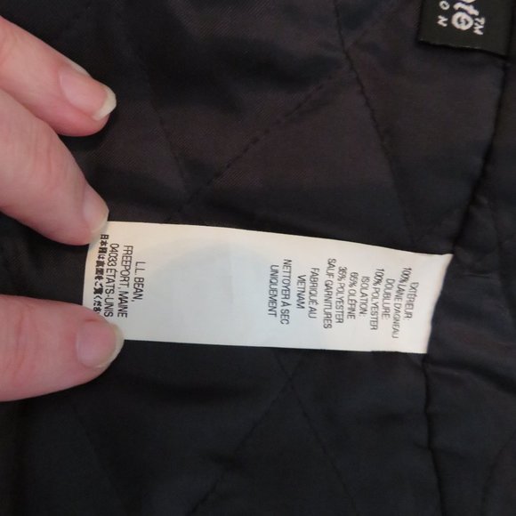 L. L. Bean Lambswool Pea Coat Large Petite - Picture 7 of 10